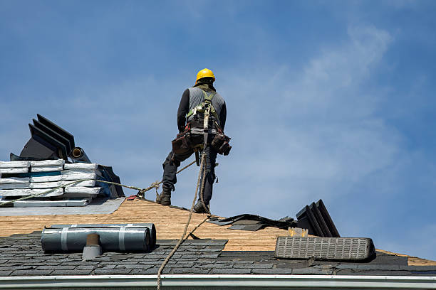Professional Flat Roof Repair technician working in Lathrop, MO